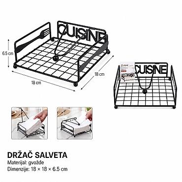 KMT kockasti držač za salvete za pribor za jelo 2419050 - Praktičan