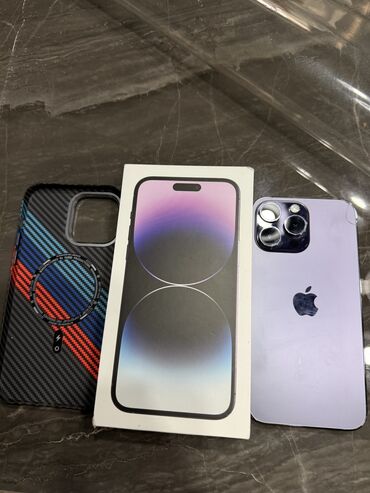 оперативная память exceleram: IPhone 14 Pro Max, Колдонулган, 256 ГБ, Кабель, 86 %