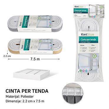 Zavese i draperije: KMT Traka za zastore 2208285 Opis: - Traka za zastore namenjena za — 1
