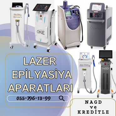 Lazer aparatları: Epilyasiya üçün, Aleksandrit, Təlim keçirilir