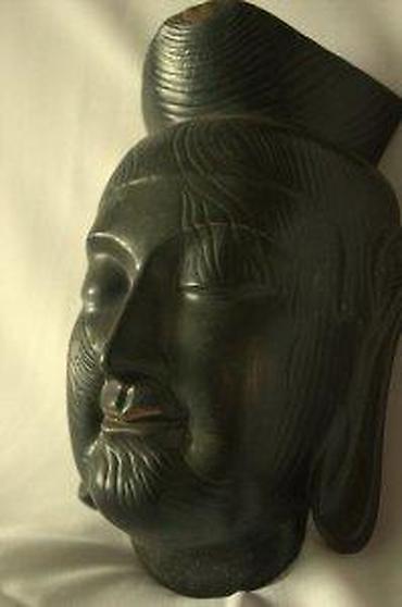 Figure: STARA KERAMIČKA MASKA BUDE | Stara keramička maska bude, oko 60 — 8