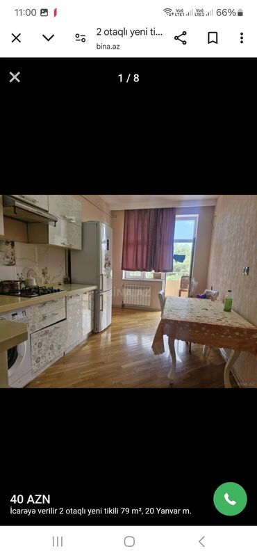 Günlük kirayə mənzillər: 2 otaqlı, Yasamal r. r-nu — 10