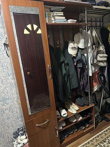 standing mirror: Прихожая модульная из ЛДСП в тёплом древесном оттенке. Состав и — 3