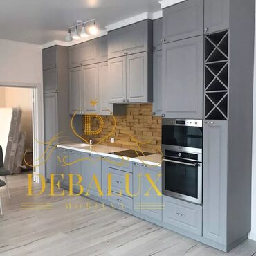 Sifarişlə mətbəx mebeli: Sifarişlə mətbəx dəsti, Özü çəkən petlələr, Sadə laminat, Kredit yoxdur, Rayonlara çatdırılma, Pulsuz çatdırılma — 28