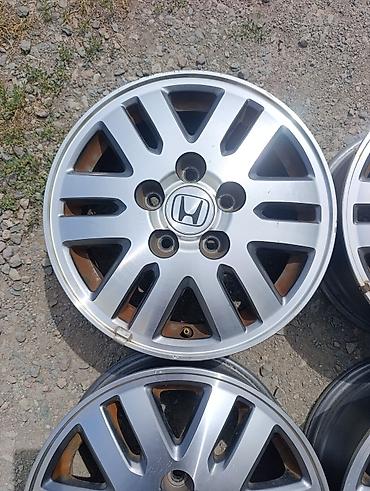 15: Литые Диски R 15 Honda, Комплект, отверстий - 5, Б/у — 4