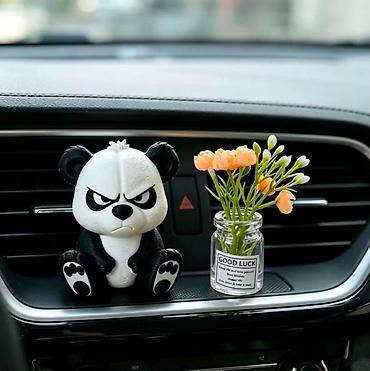 Транспорт: Panda fiquru və dekorativ gül vazası ev, ofis və masa dekoru üçün — 3