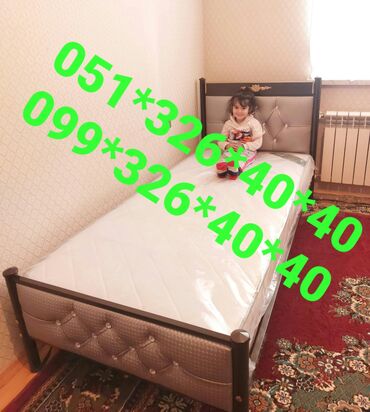 Çarpayılar: Yeni, İkinəfərlik çarpayı, Bazasız, Matras ilə, Siyirməsiz, Azərbaycan — 15