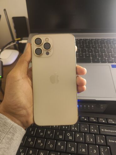 переходник для наушников с микрофоном для ноутбука: IPhone 12 Pro Max, Б/у, 256 ГБ, Золотой, 100 %