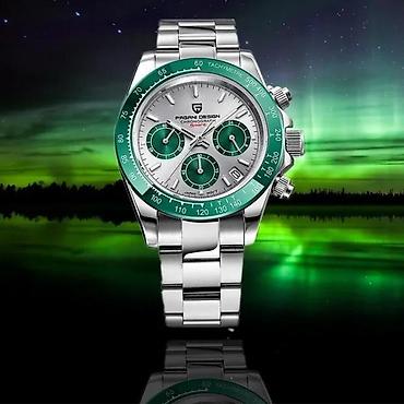 Ručni satovi: PAGANI DESIGN PD-1644 Sport - 40mm - Zelena -Rolex Daytona — 9