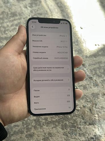 Apple iPhone: IPhone 12 Pro, Б/у, 128 ГБ, Blue Titanium, Чехол, Кабель, 79 % — 8