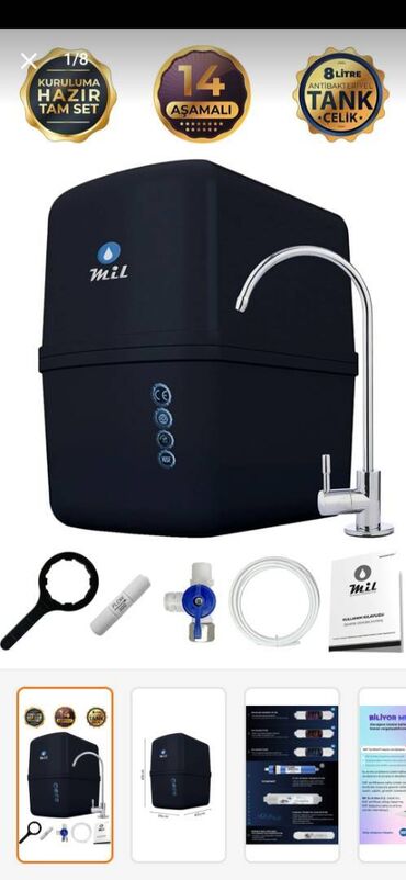 sərin su aparatı: Su filtrelerinin ve cihazların satışı sifars 8veya 10 gune çatdırılır