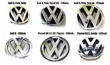 17 x 600: Predni znak maska Golf 5, Polo. Znak za prednju masku Vw vozila - — 5