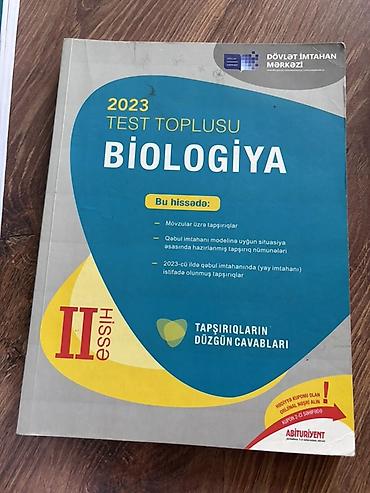 Спорт и хобби: Məhsul: “2023 Test Toplusu – Biologiya” (DİM), I hissə və II hissə — 3
