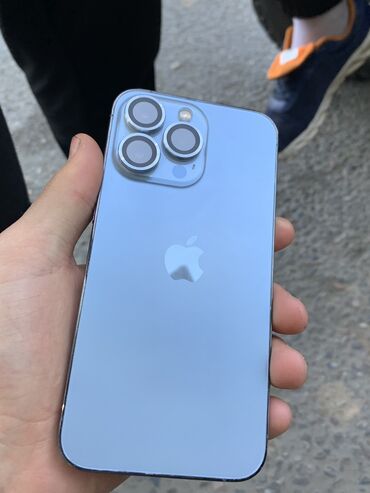 apple 10: IPhone 13 Pro, Б/у, 128 ГБ, Голубой, 80 %