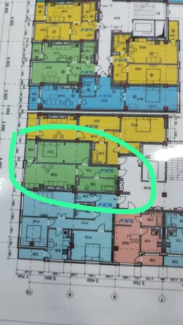 квартира в аламидин 1: 2 комнаты, 57 м², Элитка, 10 этаж, Требуется ремонт