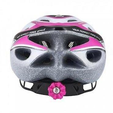 peda: KACIGA FORCE HAL BELO-CRNO-PINK, S/M | 19 rupa, sadrži beli i — 8