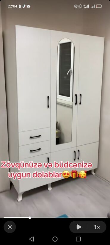 Dolablar: Yeni, Açılan, 3 qapılı Düz dolab, Dolab-asılqan, Türkiyə — 22