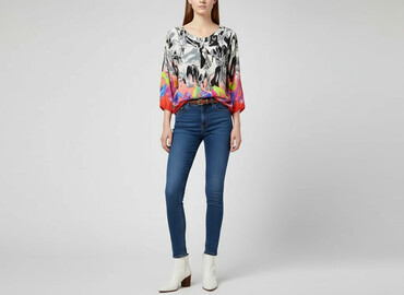 bluzki asymetryczne: Women's blouse, size M