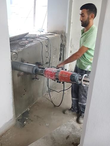 Beton işləri: Beton kəsmə və deşmə xidməti - Dəqiq və səliqəli kəsim: divar — 20