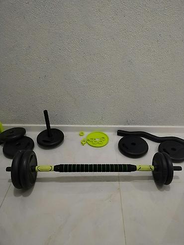 işlənmiş qantel: Çoxfunksiyalı ev fitnes dəsti yenidir istifadə olunmayıb Xırdalandadlr — 4