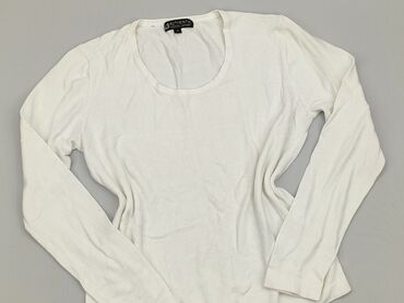 białe obcisła bluzki z długim rękawem: Bluzka Damska, M, stan - Dobry