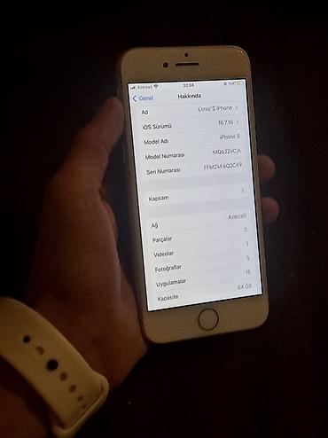 Apple iPhone: IPhone 8, 64 GB, Matte Gold, Barmaq izi — 7