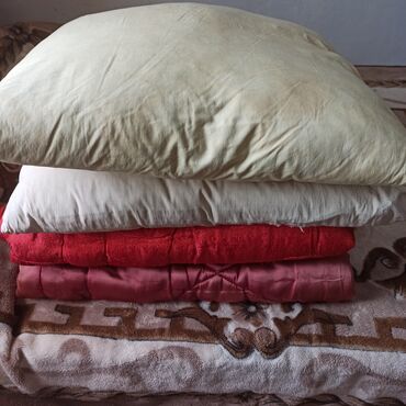 утюг для глажки постельного белья: Продаю Шерстяные одеяла 2 шт подушки перьевые 2 шт. за всё 1000 сом