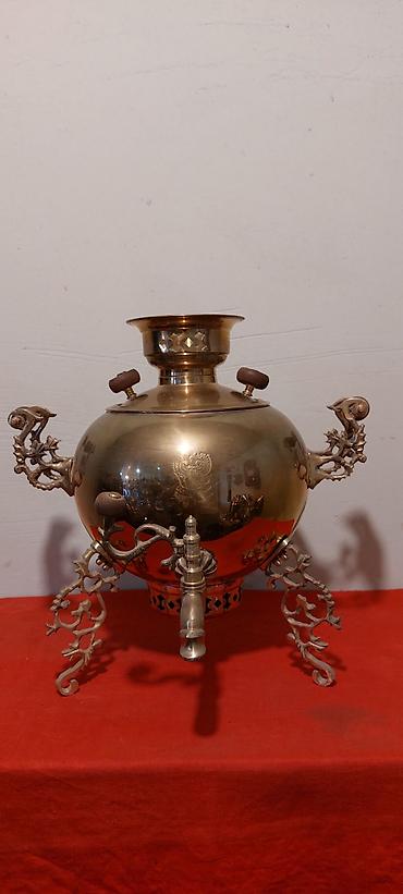 samovar 3 litr: 19-cu esrin sonlari Tula istehsali samovar 5-litrlikdir, materiali; — 7