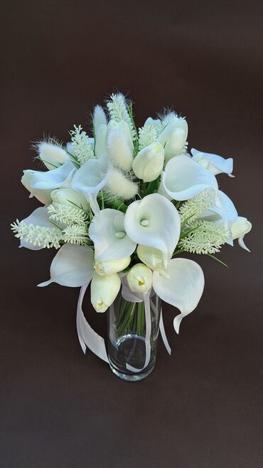 букеты для невесты: Букеты из калл,каждый цветок сделан в ручную. Нежные и очень