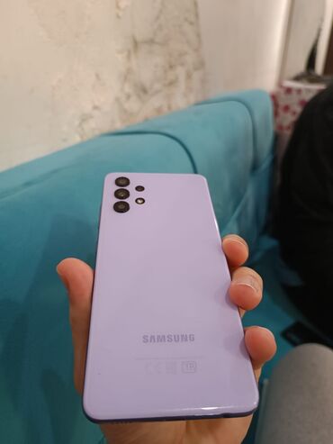телефон fly ezzy 2: Samsung Galaxy A32, 64 ГБ, цвет - Фиолетовый, Две SIM карты