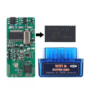 Инструменты для авто: WiFi адаптер ELM327. ОБД2. Версия 1.5. Оригинальный чип 25к80