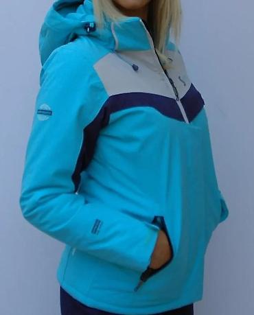 moncler: Ženska zimska/ski jakna – tirkizna sa tamnoplavim i svetlosivim — 10