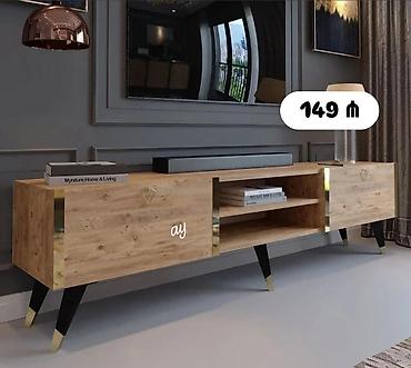 televizor altlığı alcipandan: Yeni, Düz TV altlığı, Polkalı, Laminat — 1