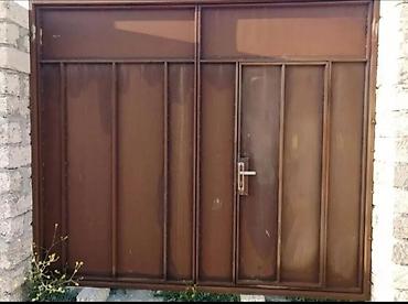 Yeni Dəmir Həyət darvazası, 3 m, Mexaniki, Qapı ilə, rəng - Qəhvəyi, Ünvandan götürmə