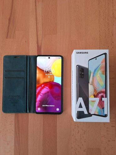 samsung a71 qiymeti azerbaycanda: Samsung Galaxy A71, 128 GB, rəng - Qara, Barmaq izi, İki sim kartlı, Face ID