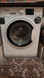 стиральная машина с фронтальной загрузкой: Стиральная машина Hotpoint Ariston, 10 кг, Б/у, Автомат, Без сушки