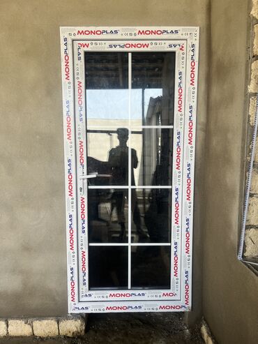 Plastik pəncərələr: Yeni İkiqat şüşə paketi Plastik pəncərə, Еni: 50 sm, Uzunluğu: 100 sm, Pulsuz quraşdırma — 19