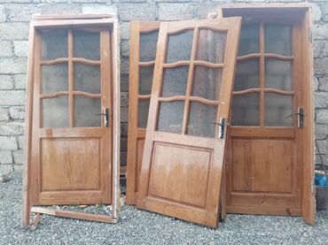 otaq qapllar: İşlənmiş Otaq qapısı 80x90 sm Zamok ilə, Zəmanətli, Pulsuz quraşdırma, Ünvandan götürmə