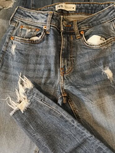 Pantalone: M, Visok struk, Ravne nogavice — 22