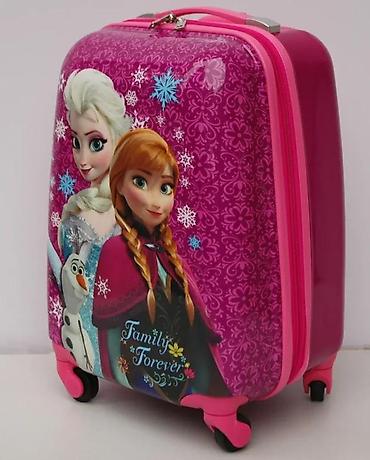 Rančevi, torbe i koferi: Dečiji set kofera i ranca – tema “Frozen” - Set od 3 dela: veliki — 16