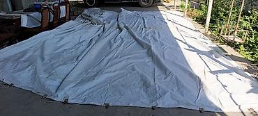 elektrikli moped satisi: Ağ rəngli böyük tent/parça örtük - Material: sıx, suya davamlı tent — 2