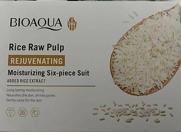 рис набор уход: BIOAQUA Rice Raw Pulp Rejuvenating — увлажняющий набор из 6 средств с — 1