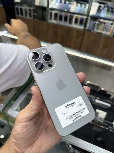 ред меджик 10 про плюс: IPhone 15 Pro, Жаңы, 256 ГБ, Natural Titanium, Бөлүп төлөө менен, 93 %