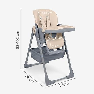 lw papuce: KIKKA BOO Hranilica COMFY PLUS – beige (šifra: KKB1) Višepoložajna — 6