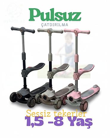 Samokatlar: 🛴✨ Scooter Cosmo K603-2 – 2-si 1-də SAMOKAT + BEQOVEL! ✨🛴 🔥 Uşağınız — 1