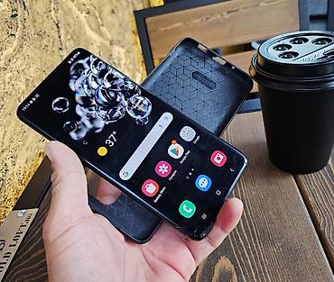 note 2: Samsung Galaxy S20 Ultra, Б/у, 128 ГБ, цвет - Черный, 2 SIM — 1