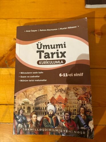 Məktəb dərslikləri: Ümumi tarix kitabı 6-11 ci sinifə kimi təp təzədi