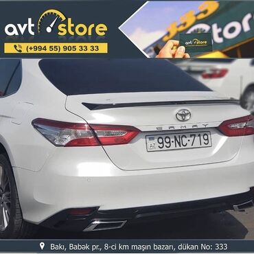 opel maşın: Tayota Camry 2018 arxa diffuser ve arxa spoiler. Hər cür maşın