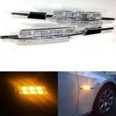 M LOOK KRISTALNI BELI LED BOCNI MIGAVCI BMW E46 E90 E60 | /// M Look