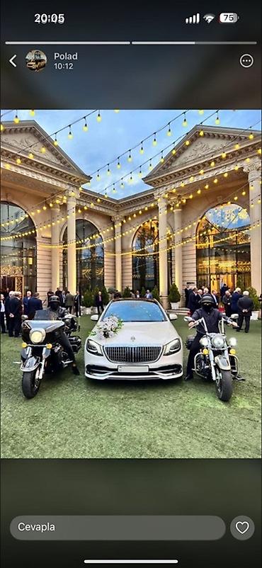 Digər xidmətlər: Premium toy-nikah maşınları və müşayiət xidməti - Ağ Rolls-Royce — 1